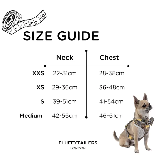 Luxury Occasion Collection- Dog Harness, Collar, Bow, Leash and Poop Bag Holder by Fluffy Tailers - Image 10