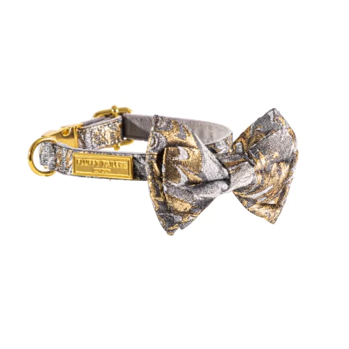 Luxury Occasion Collection- Dog Harness, Collar, Bow, Leash and Poop Bag Holder by Fluffy Tailers - Image 7