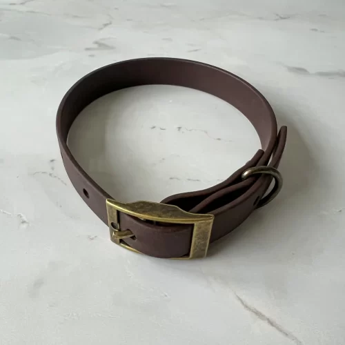 Waterproof Dog Collar + Dog Lead Bundle (Chestnut) – by Furry Tails - Image 3