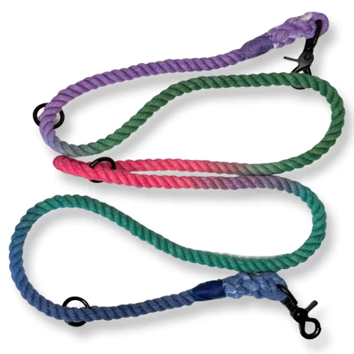 Jewel Be Alright Ombre Adjustable Dog Rope Lead by Pup Chic Boutique - Image 3