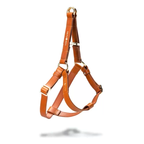 Vivienne (Italian Leather) Step-In Dog Harness – by The Paw Co.