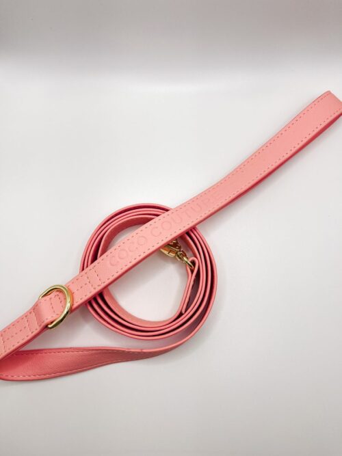 Vegan Lightweight Leather Dog Lead (Pink) – by Coco Couture