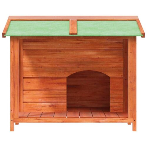 Dog Kennel in Solid Wood Pine (96 x 87 x 80.5cm) (Brown) by VidaXL - Image 3