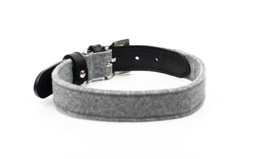 “Eton” Fabric & Leather Dog Collar – by Ralph & Co - Image 3