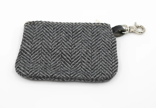 “Herringbone” Dog Poo Bag Holder (Grey) – by Ralph & Co - Image 3