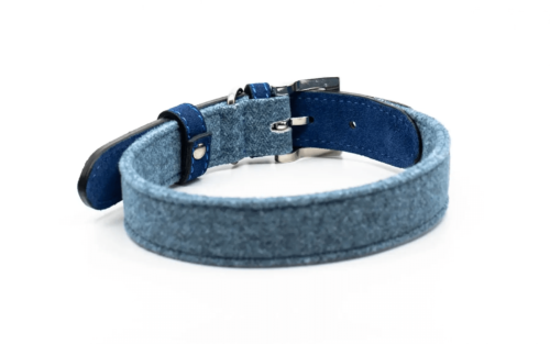 “Rayleigh” Fabric & Leather Dog Collar – by Ralph & Co - Image 4