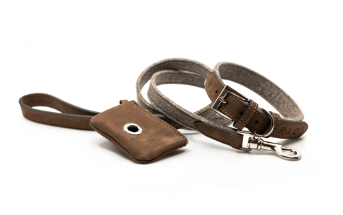 “Sherbourne” Fabric & Leather Dog Lead – by Ralph & Co - Image 3