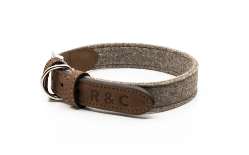 “Sherbourne” Fabric & Leather Dog Collar – by Ralph & Co - Image 4