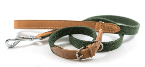 “Richmond” Fabric & Leather Dog Collar – by Ralph & Co - Image 3