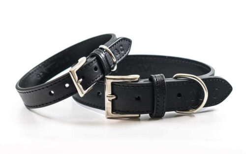 “Sorrento” Italian Leather Dog Collar – by Ralph & Co