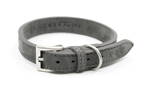 “Garda” Nubuck Leather Dog Collar – by Ralph & Co