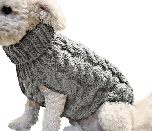 Cable Knit Dog Sweater / Dog Jumper - by Outfitters - Image 3