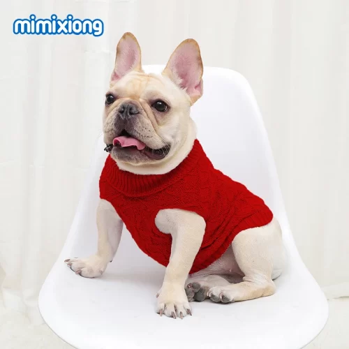 Criss-Cross Dog Jumper / Dog Sweater - by Mimi - Image 8